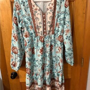 Floral Long Sleeve Dress
